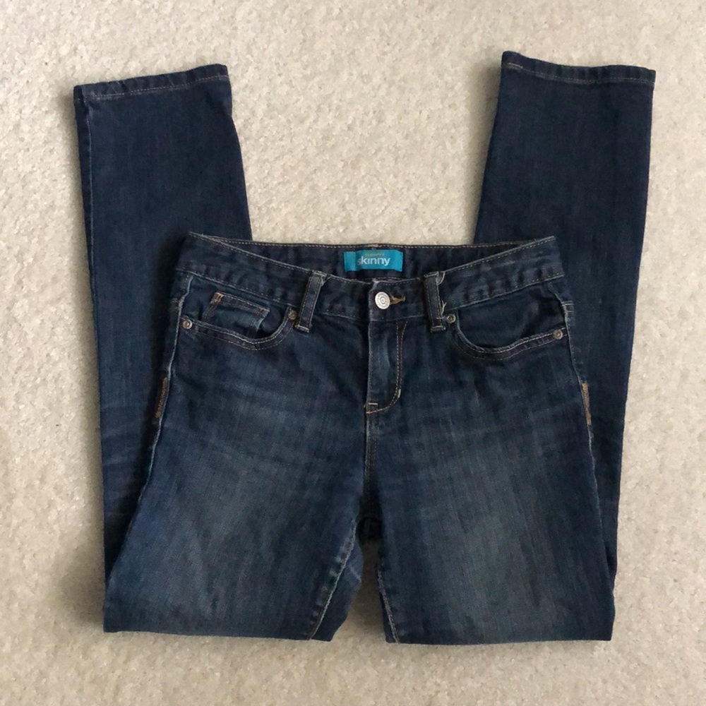 Old Navy Girls Skinny Jeans Size 12 Regular Dark Wash
